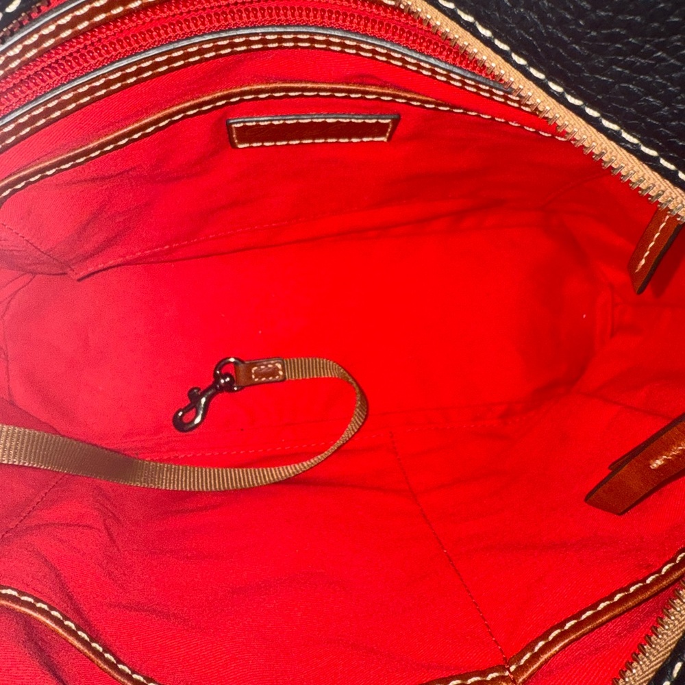 Dooney & Bourke Black Pebbled Leather Tote - Picture 5 of 5